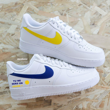 nike air force 1 custom ricard pastis apéro af1 soleil provence sud sneakers sneakeaze tu me sers un jaune