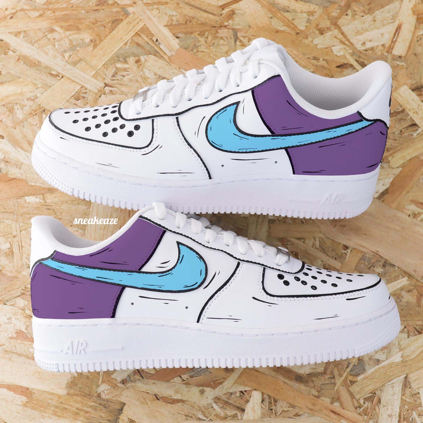 Sketch violet - Air Force 1 custom