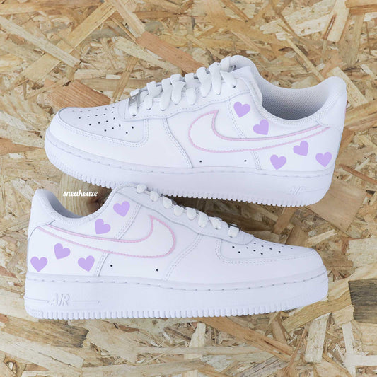 Silhouette coeurs pastel (couleur au choix) - Air force 1 custom