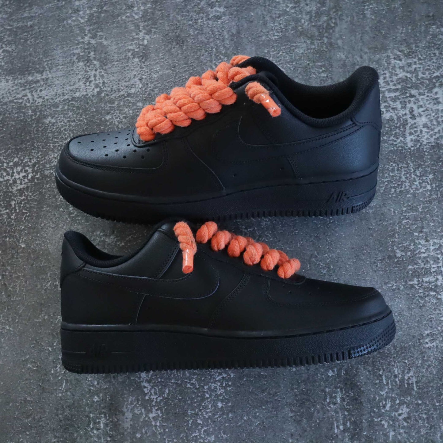 nike air force 1 rope laces black baskets custom nike gros lacets air force lacets corde af1 big laces