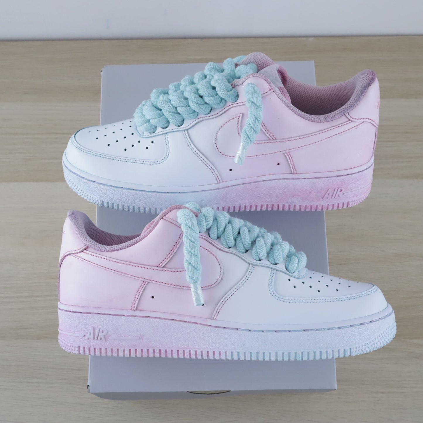 nike air force 1 rope laces pas cher sneakers custom gros lacets en corde soldes promo af1 pastel 