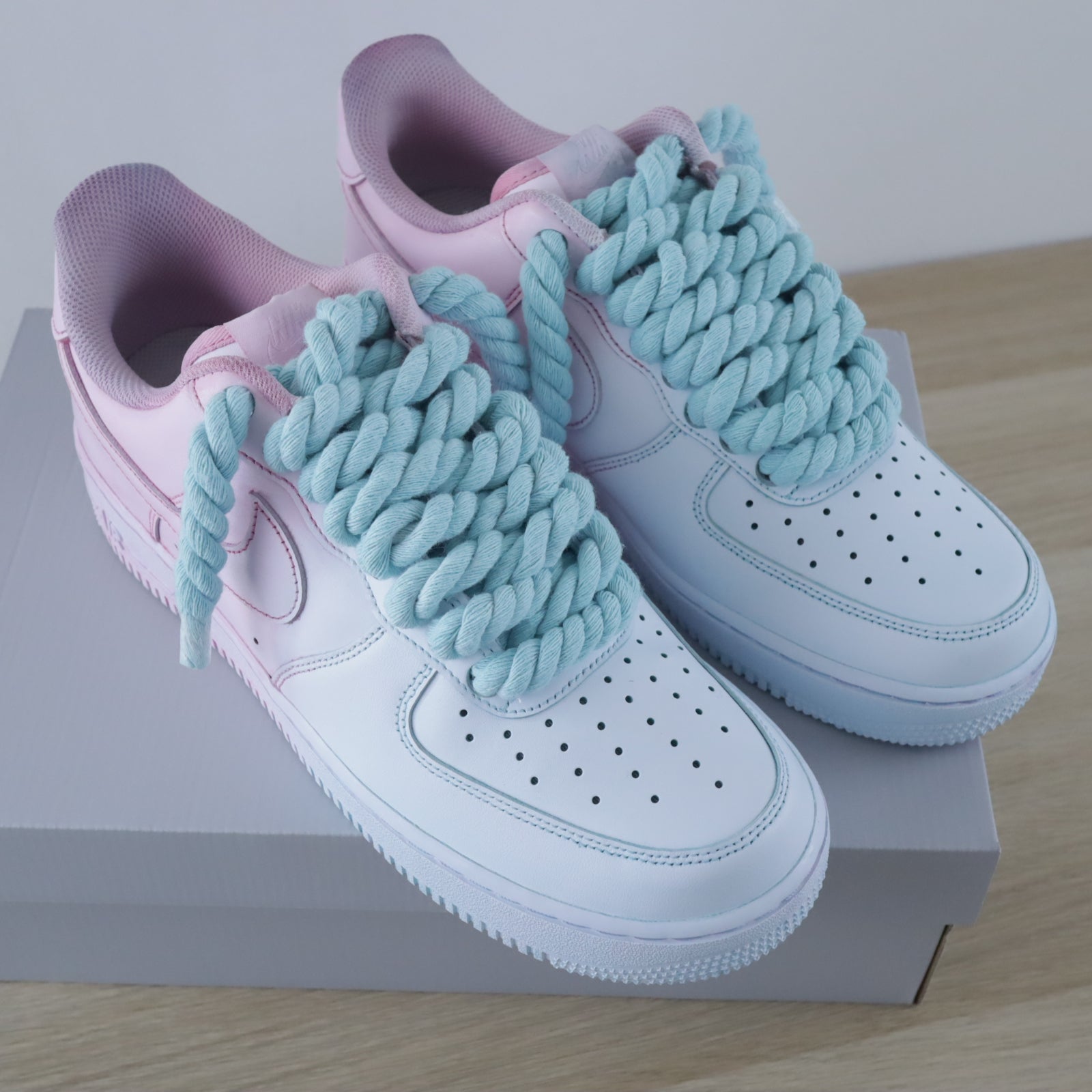 nike air force 1 rope laces pas cher sneakers custom gros lacets en corde soldes promo af1 pastel 