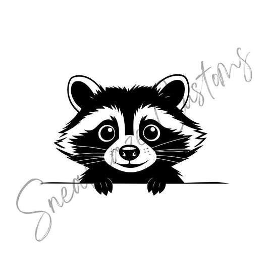 Pochoir raton laveur loisirs créatifs custom vêtements - Pochoir animal pour baskets personnalisées
