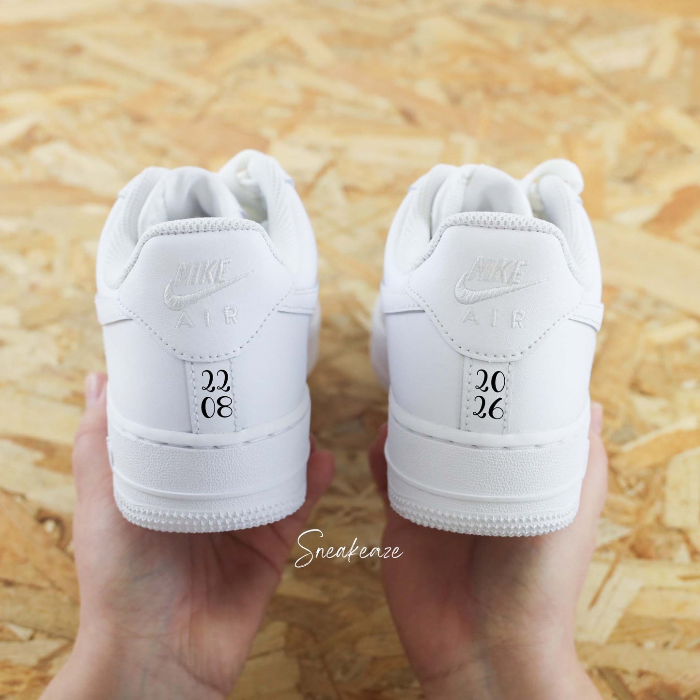 Perles color block - Air Force 1 custom mariage