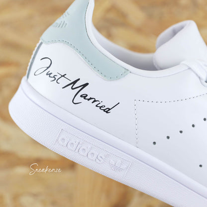 Jonquille prénoms & date - Stan Smith custom mariage - SNEAKEAZE CUSTOMS