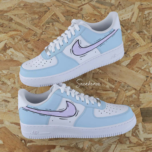 Cartoon Sketch duo - Air Force 1 custom