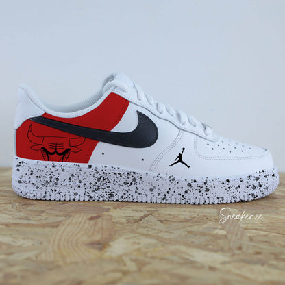 baskets custom air force 1 michael jordan bulls NBA 23 sneakeaze customs skz