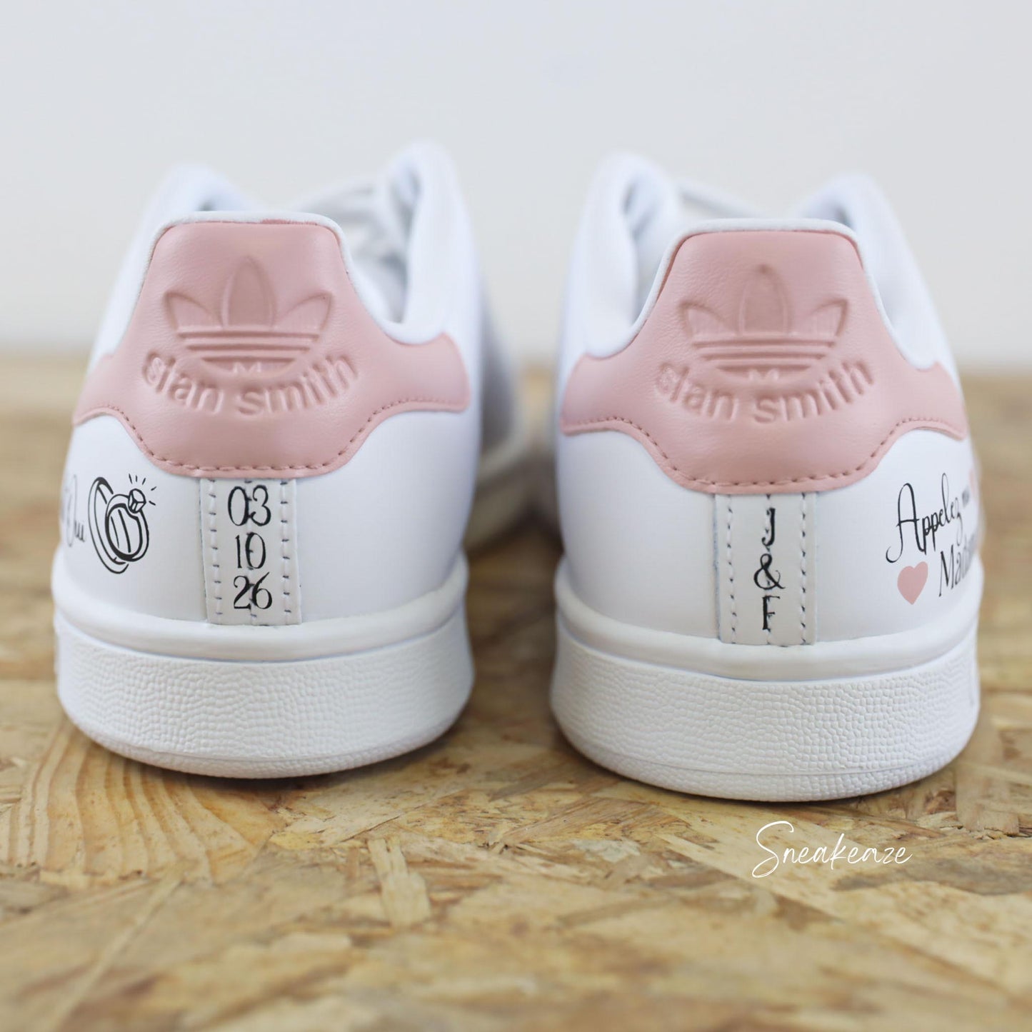 Appelez moi madame - Stan smith custom mariage - SNEAKEAZE CUSTOMS