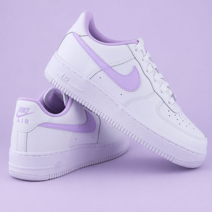 nike air force 1 custom lila violet pastel sneakers af1 sneakeaze customs skz