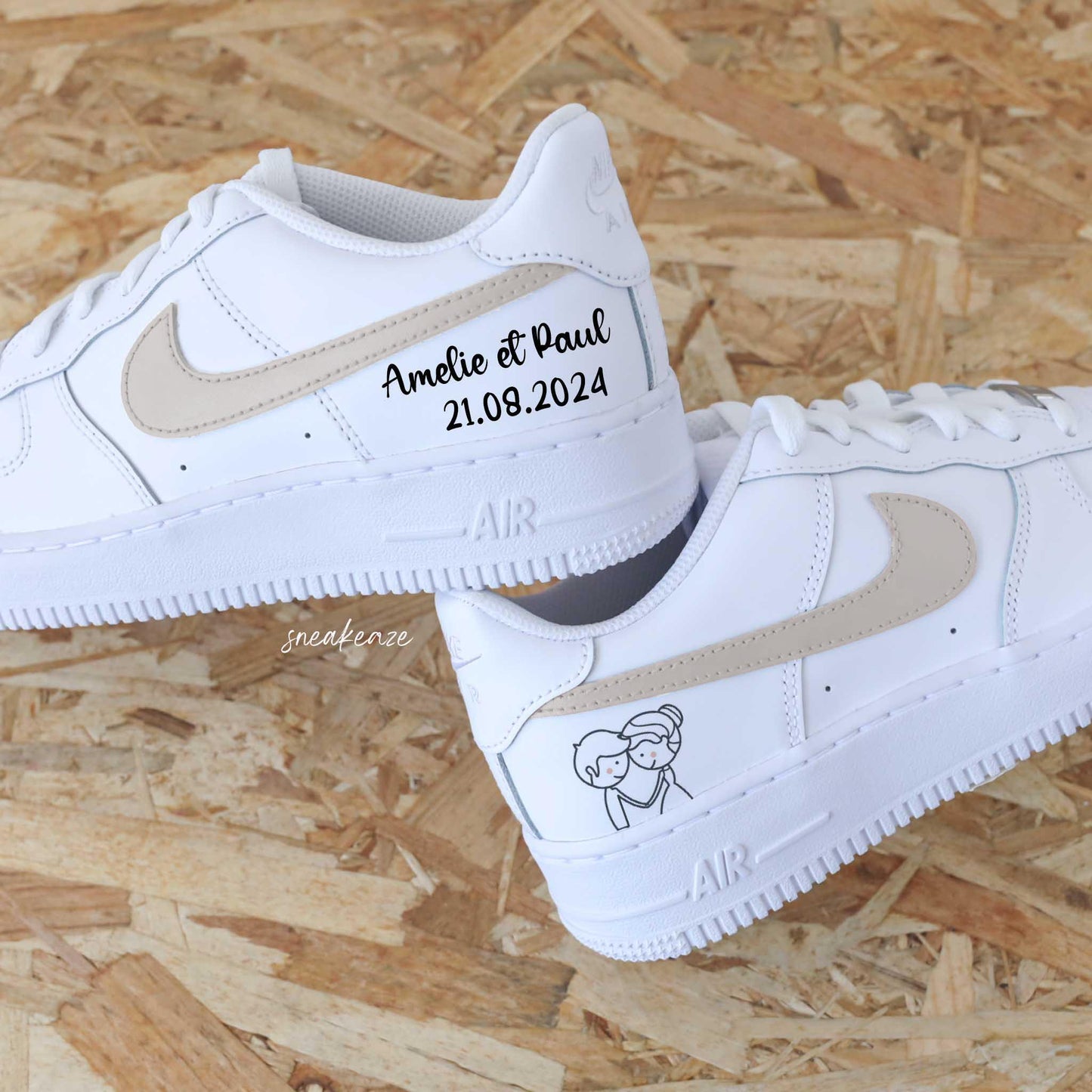 Regards amoureux (couleur au choix) - Air Force 1 custom