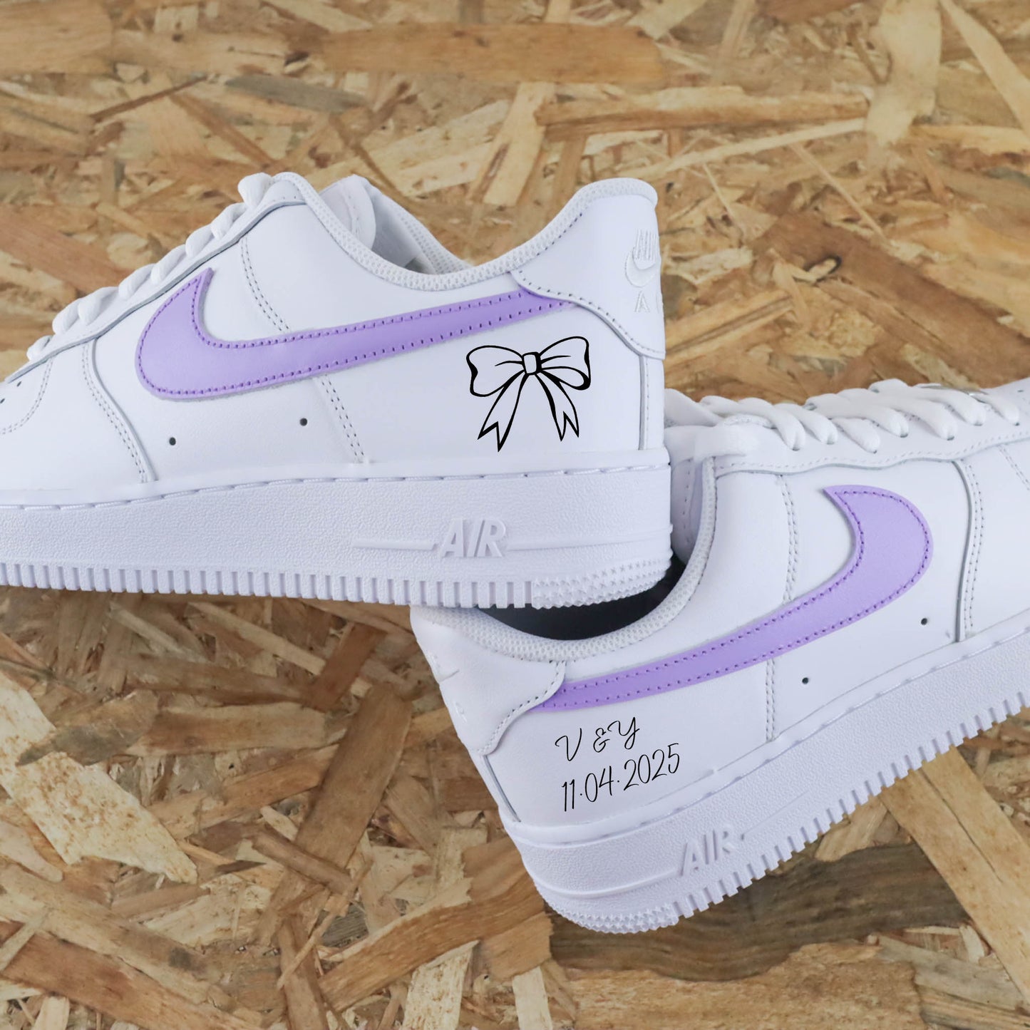 Noeud Pastel - Air Force 1 custom Mariage