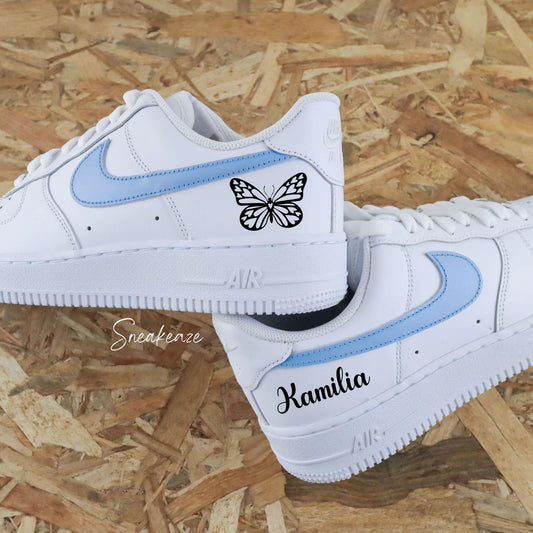 Papillon prénom (couleur au choix) - Air Force 1 custom