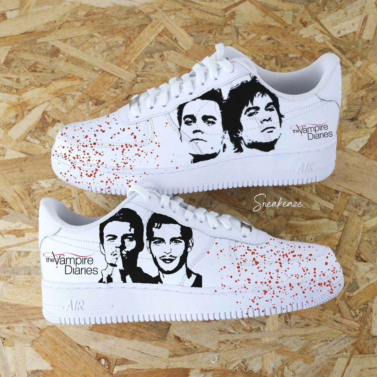 Vampire Diaries - Air Force 1 custom - SNEAKEAZE CUSTOMS