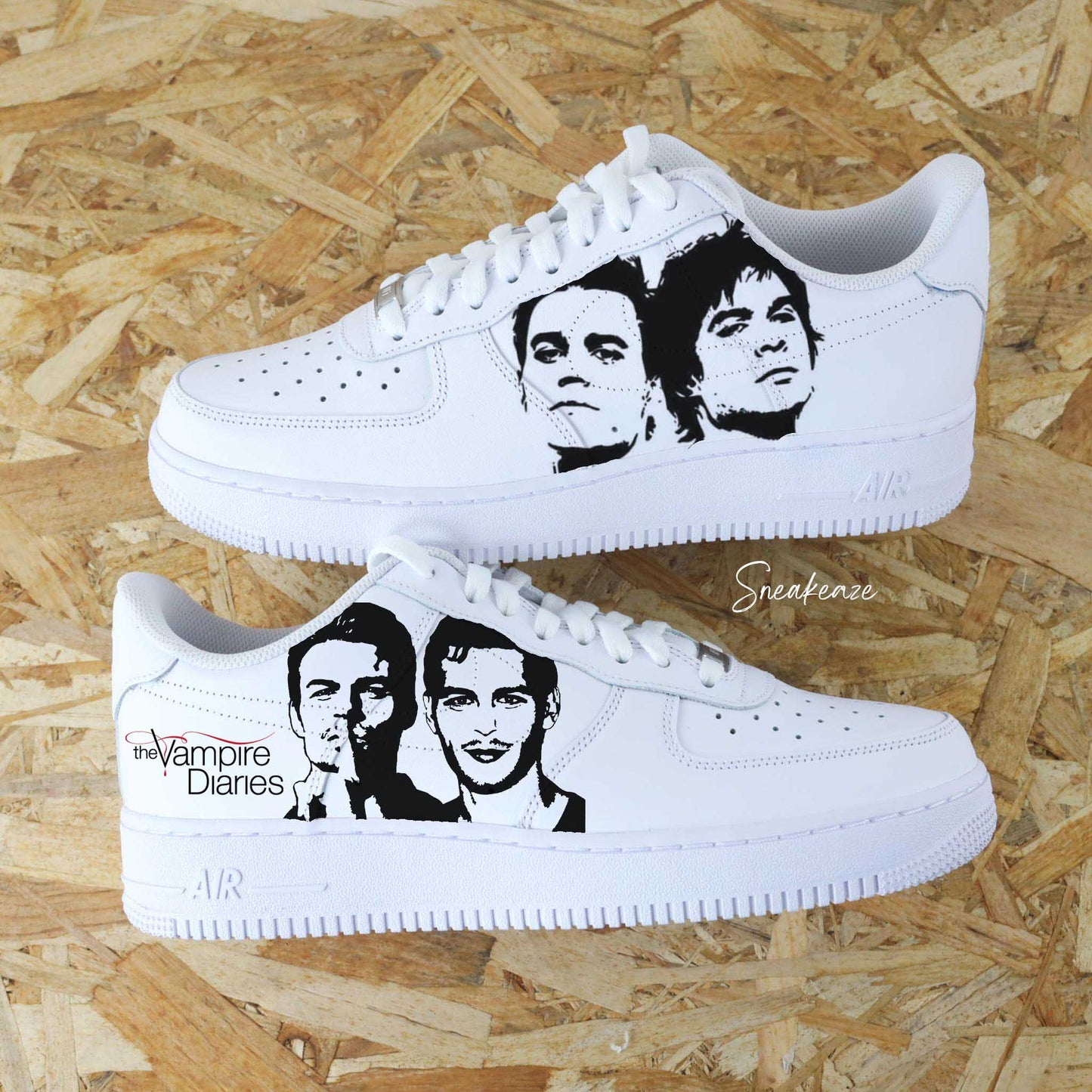 Vampire Diaries - Air Force 1 custom - SNEAKEAZE CUSTOMS