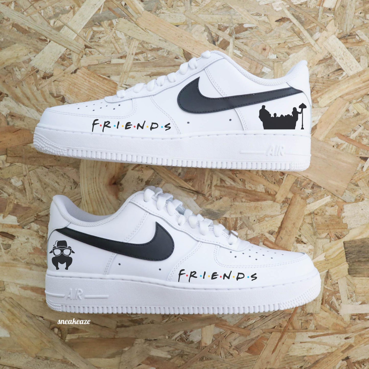 Friends - Air Force 1 custom - SNEAKEAZE CUSTOMS