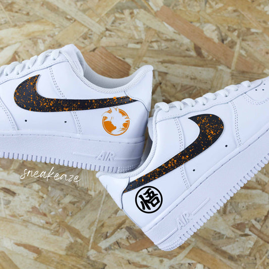 nike air force 1 custom dbz manga dragon ball z goku af1 sneakers sneakeaze