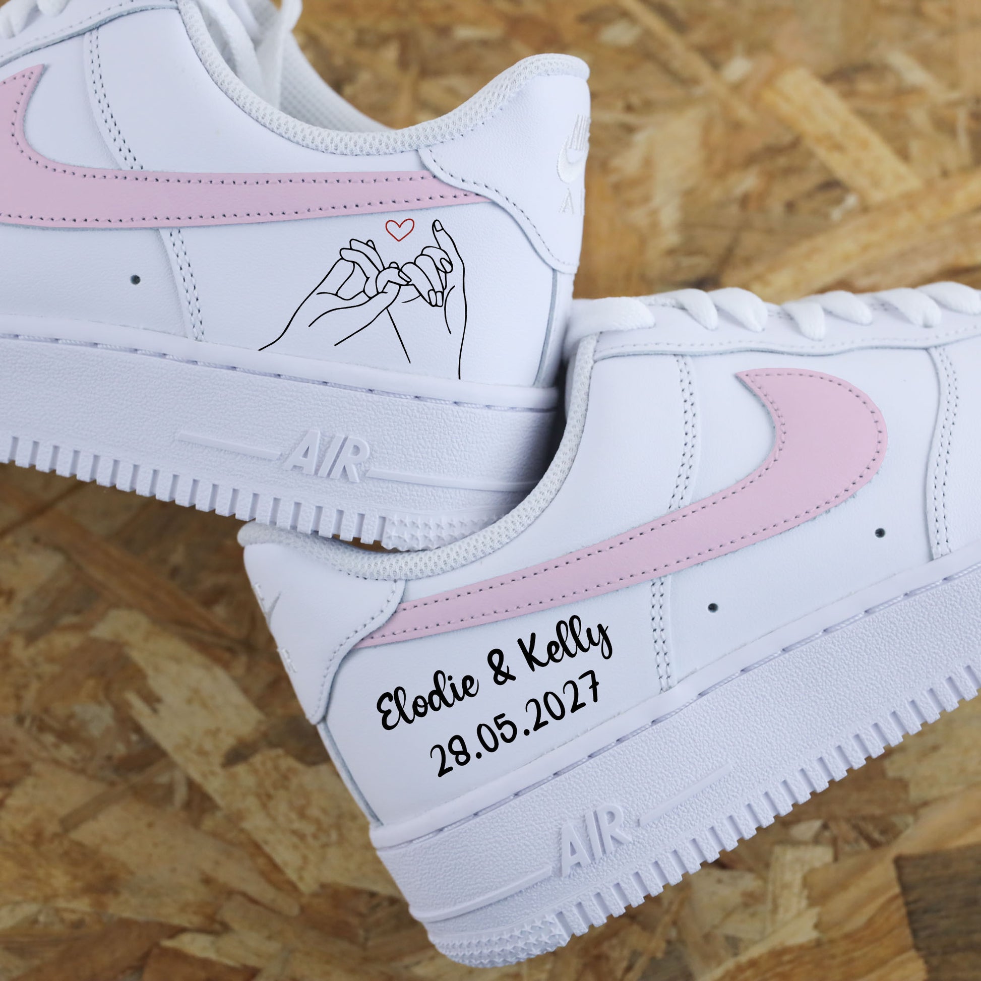 Nike Air Force 1 Mariage Vert Sauge - SNEAKEAZE CUSTOMS