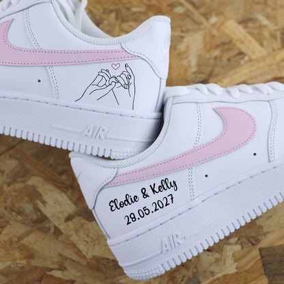 Nike Air Force 1 Mariage Vert Sauge - SNEAKEAZE CUSTOMS