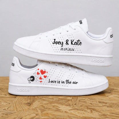 Love Is in the Air baskets mariage personnalisées Adidas