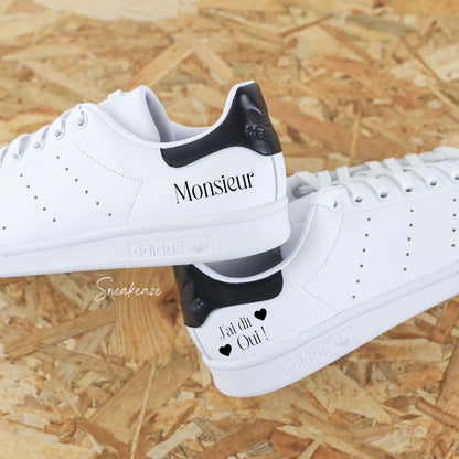 Monsieur couleur - Stan Smith custom mariage - SNEAKEAZE CUSTOMS