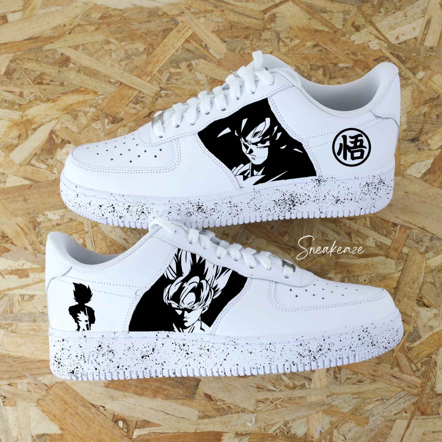 nike air force 1 custom dbz manga dragon ball z goku splash af1 sneakers sneakeaze