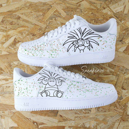 Baskets Nike Air force 1 custom Noadkoko splash pokemon sneakers dessin sneakeaze customs skz AF1