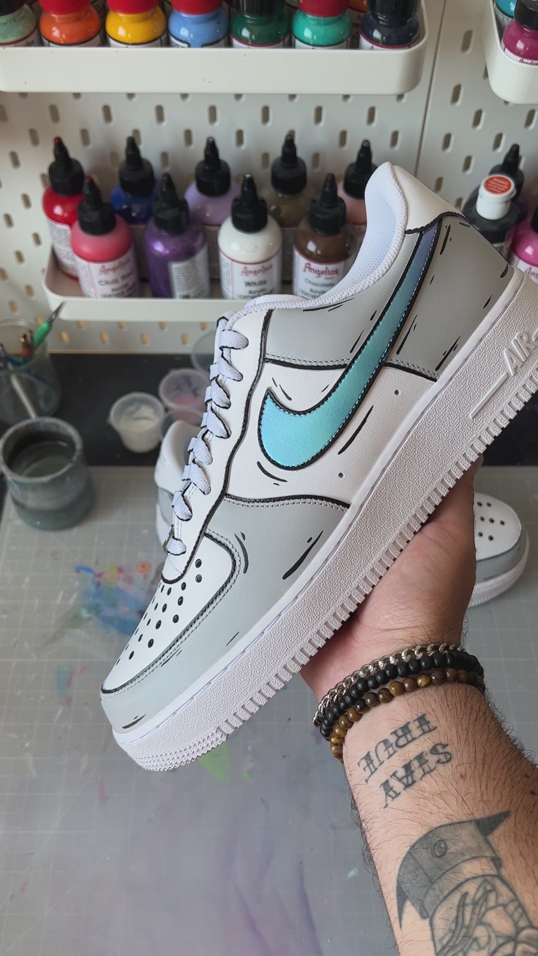 Holographic Sketch Air Force 1 custom