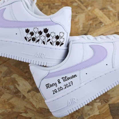 Nike Air Force 1 Mariage Bleu Pastel - SNEAKEAZE CUSTOMS