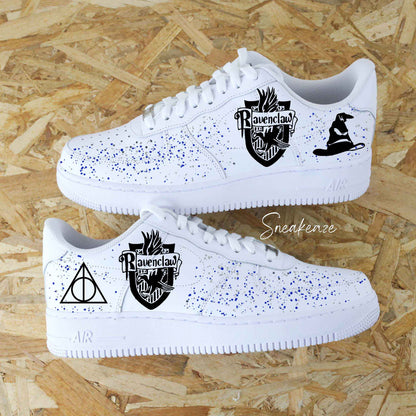 baskets nike Air Force 1 custom serdaigle Harry potter sneakeaze customs skz