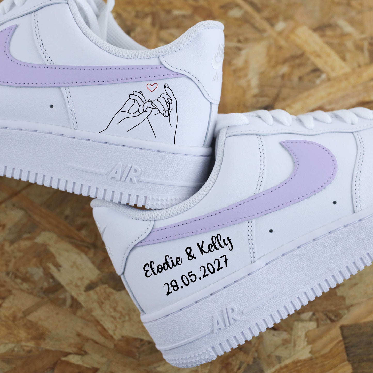Nike Air Force 1 Mariage Vert Sauge - SNEAKEAZE CUSTOMS