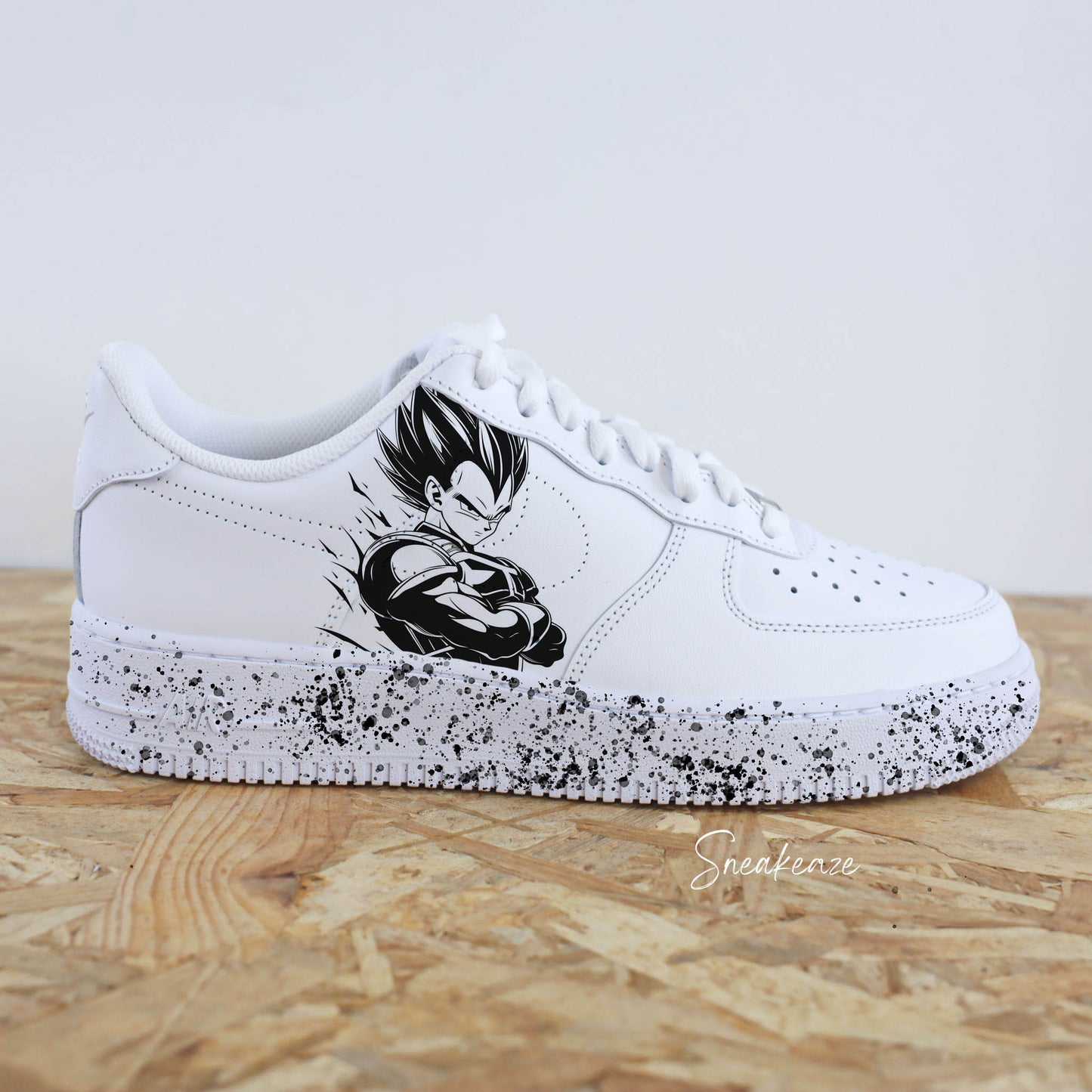 Vegeta splash - Air Force 1 custom - SNEAKEAZE CUSTOMS