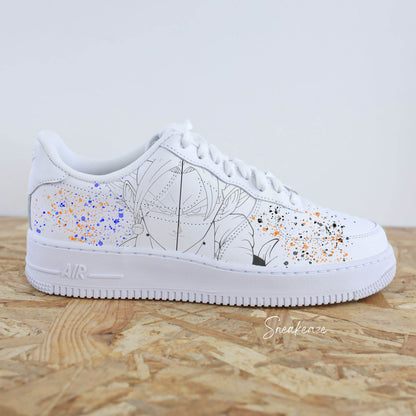 nike air force 1 custom dbz manga dragon ball z gogeta  et vegeto af1 sneakers sneakeaze