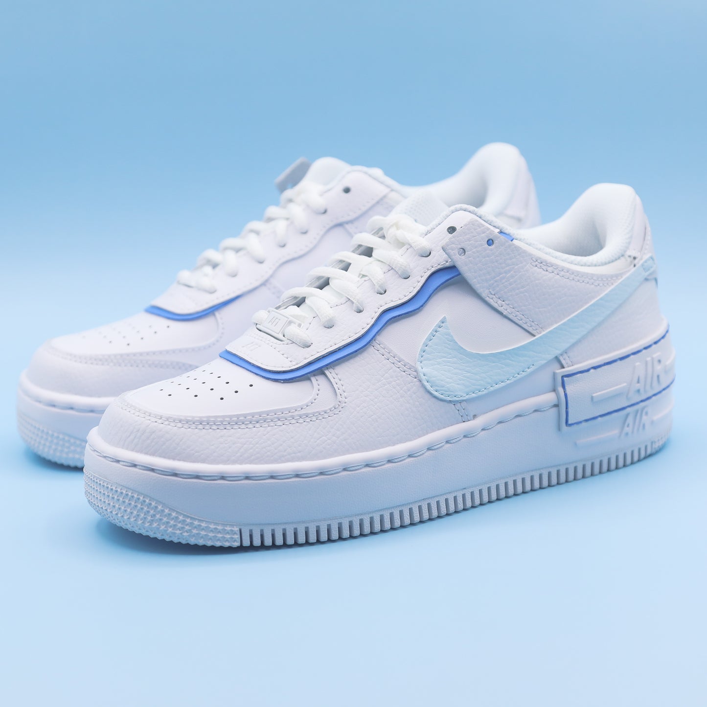 nike air force 1 custom pastel sneakers femme af1 baskets personnalisées vert menthe 