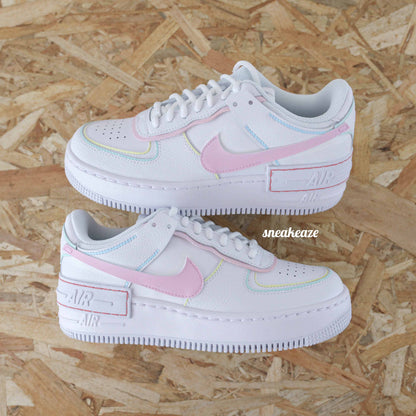 Baskets AF1 Nike air force 1 shadow custom pastel candy - sneakeaze skz custom