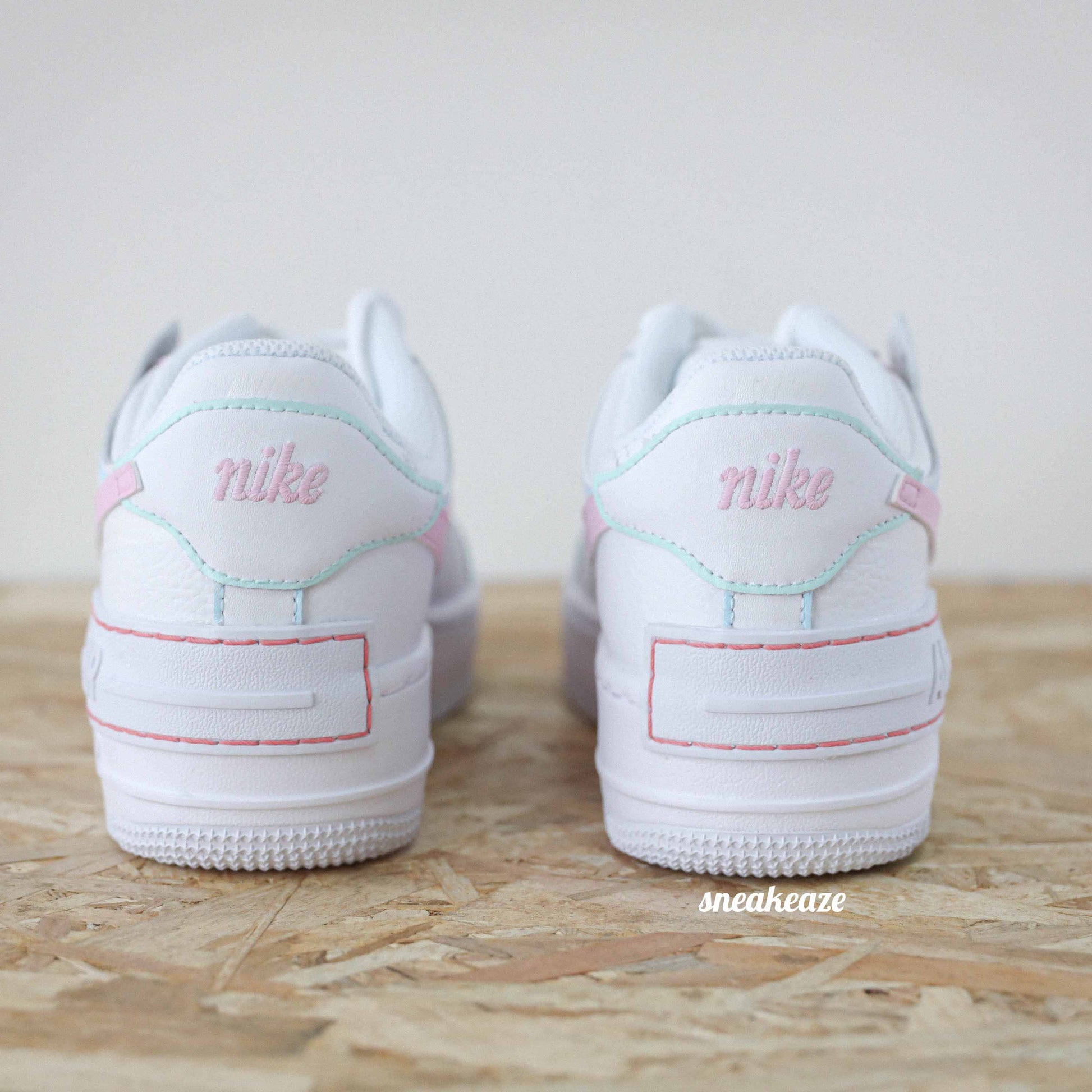 Baskets AF1 Nike air force 1 shadow custom pastel candy - sneakeaze skz custom