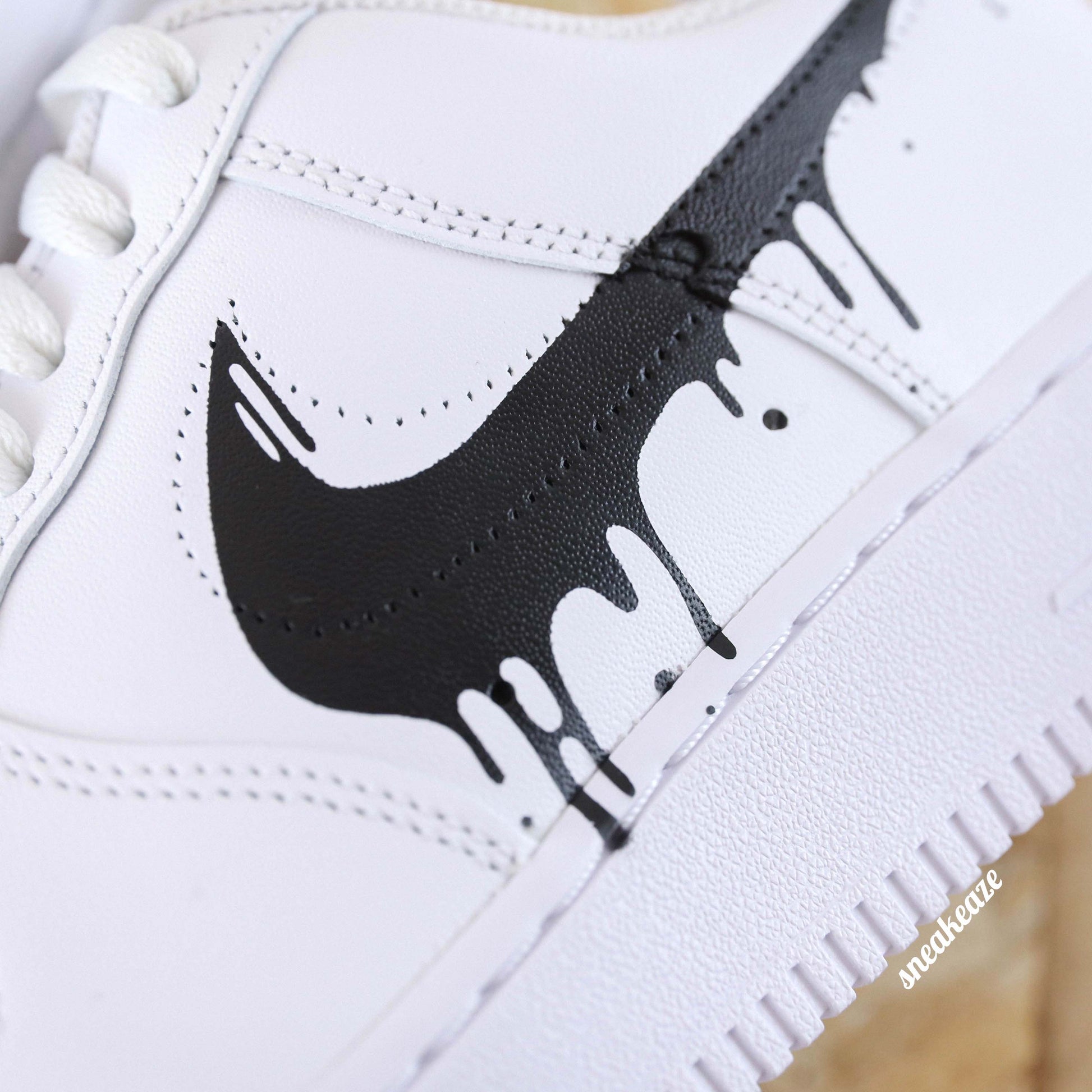 nike air force 1 custom drip sneakeaze customs sneakers personnalisées