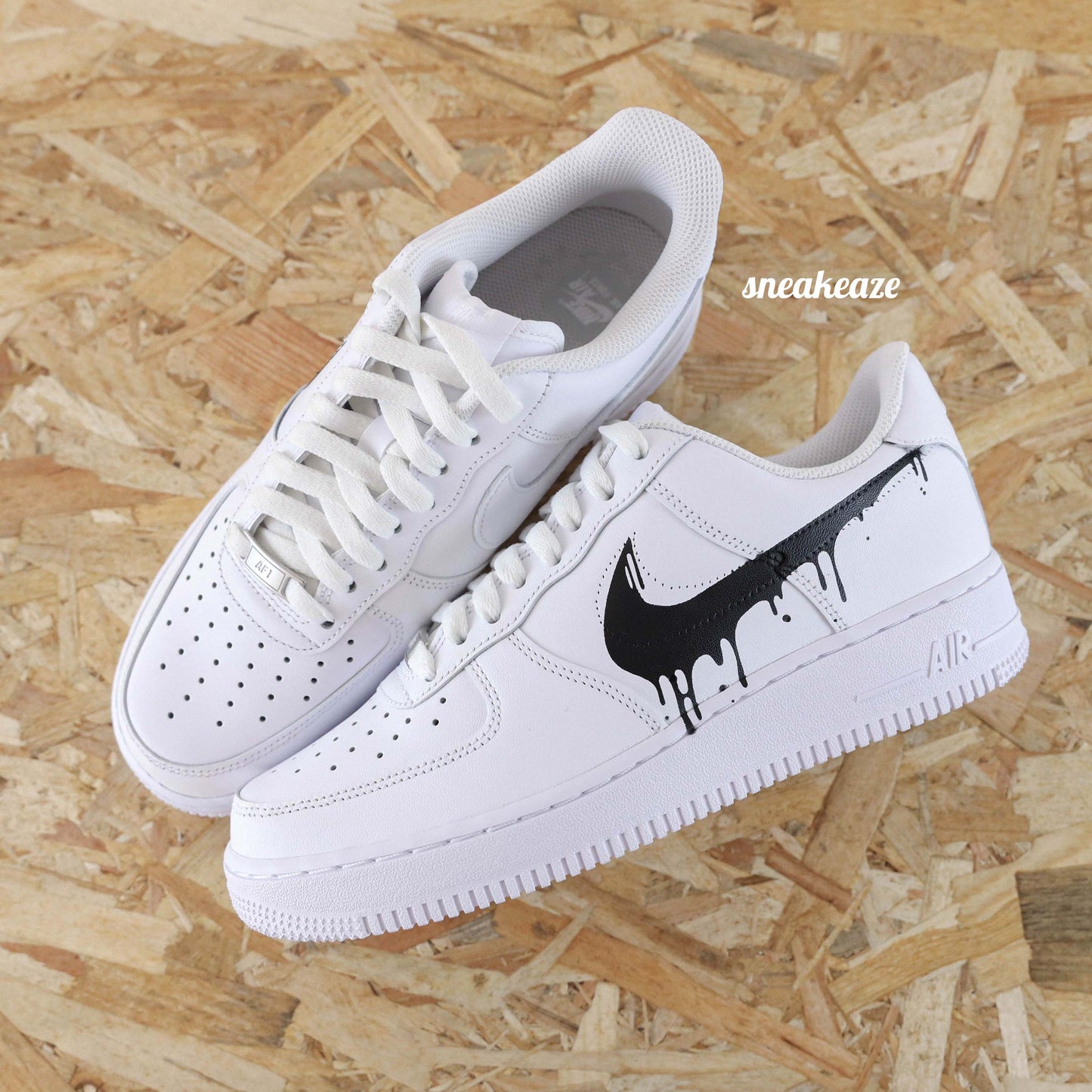 nike air force 1 custom drip sneakeaze customs sneakers personnalisées