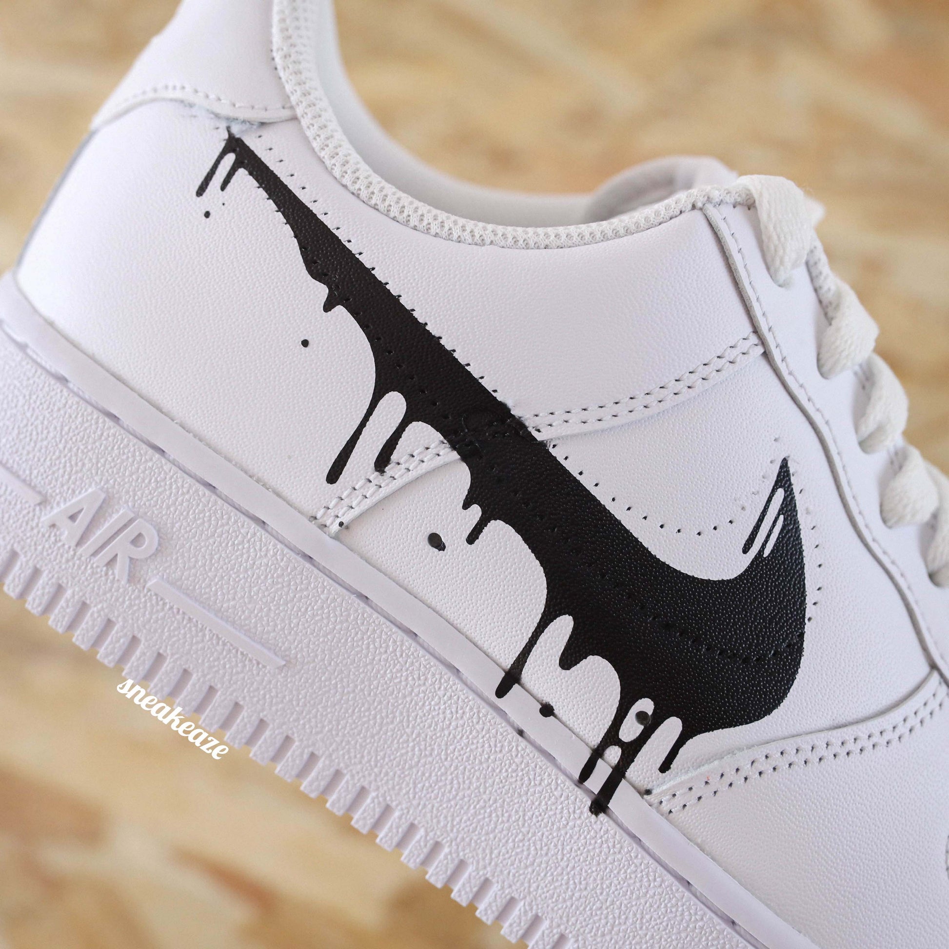 nike air force 1 custom drip sneakeaze customs sneakers personnalisées