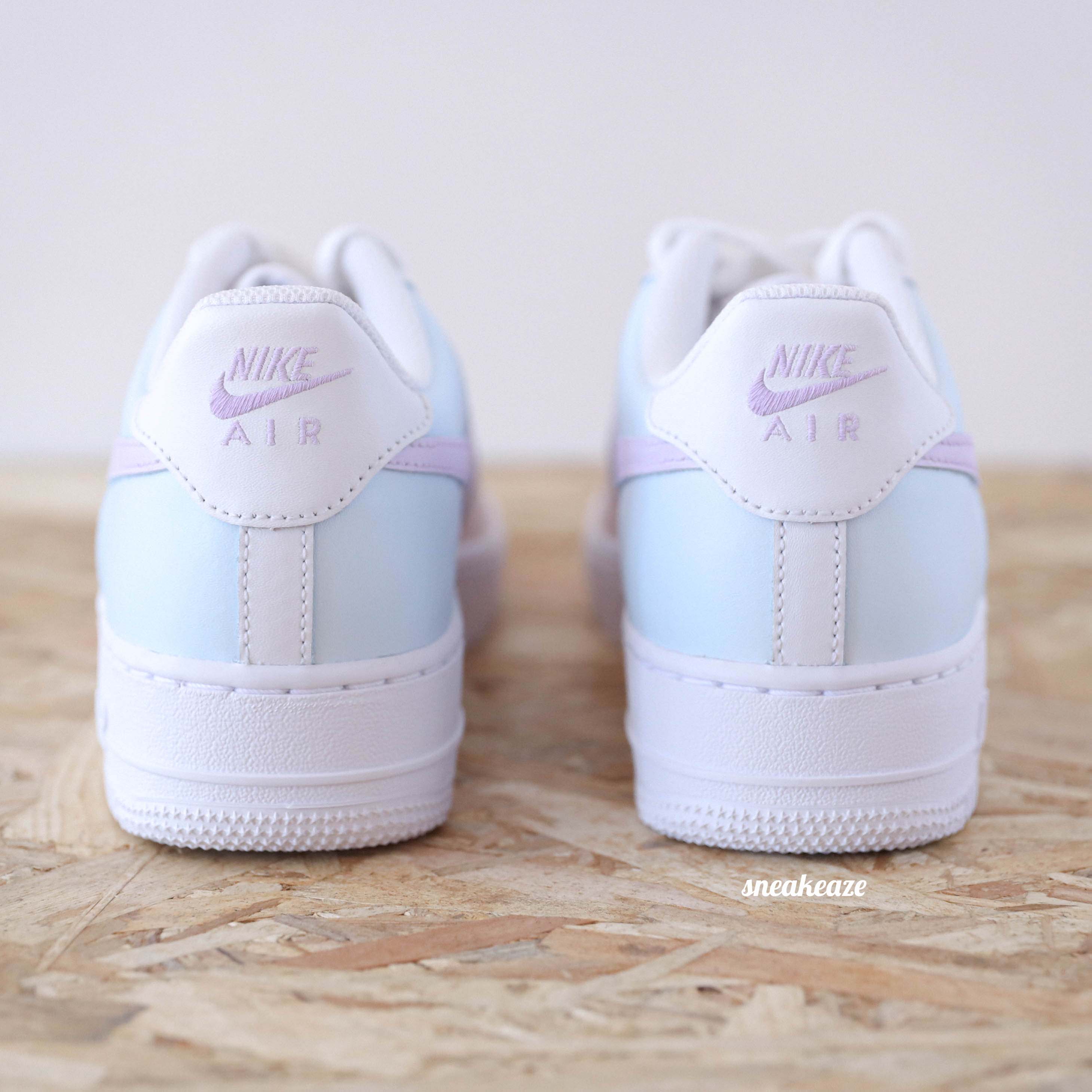 Nike Air Force 1 custom pastel Marshmallow SNEAKEAZE CUSTOMS