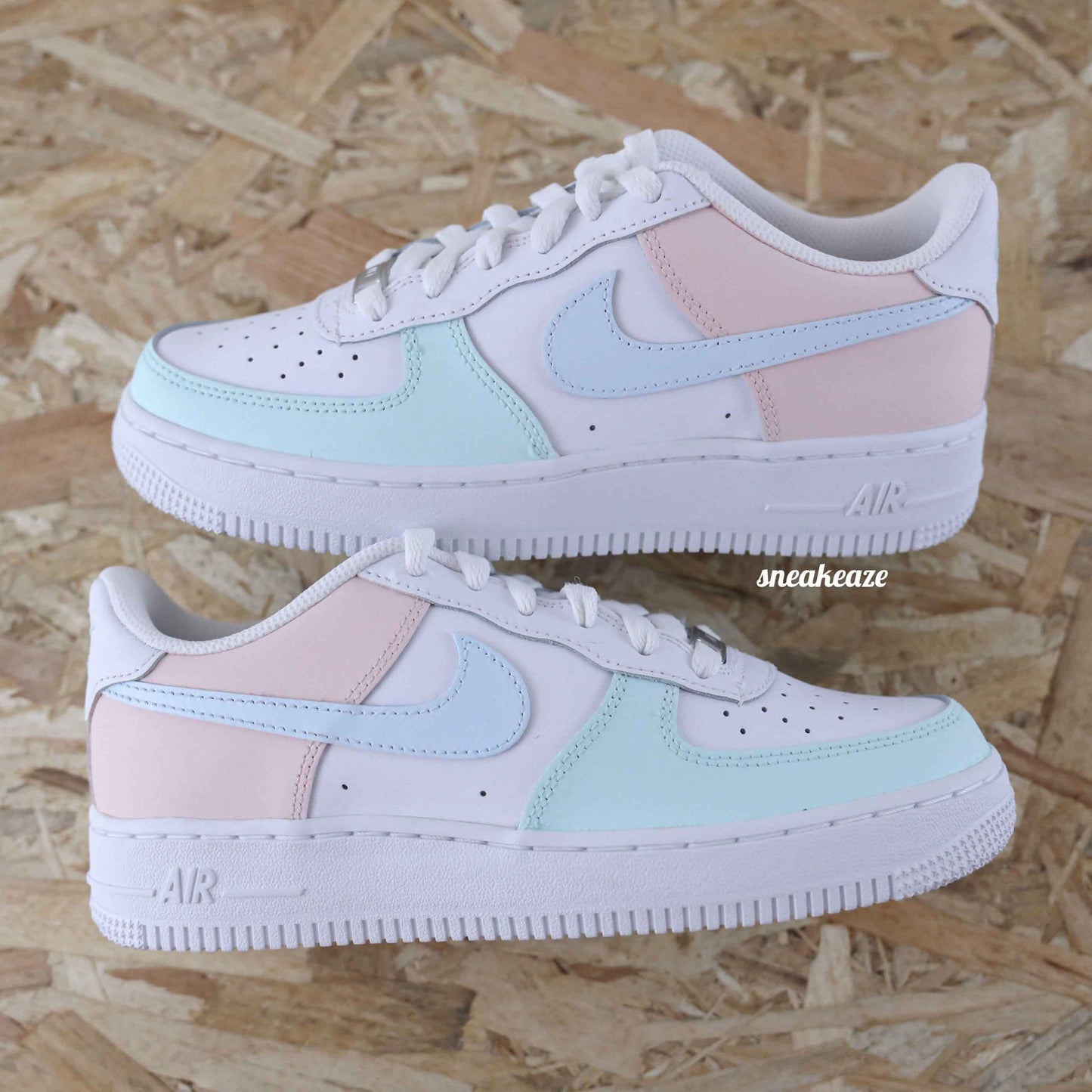 Nike Air Force 1 custom Pastel Vibes - Sneakeaze Customs SKZ