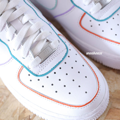 Nike Air Force 1 Custom - Outline pastel - SNEAKEAZE CUSTOMS skz