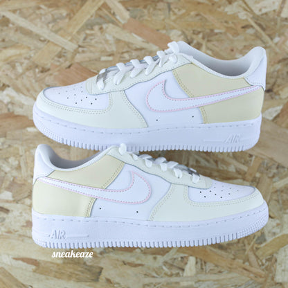 Baskets Nike Air Force 1 custom - Pink Sahara 