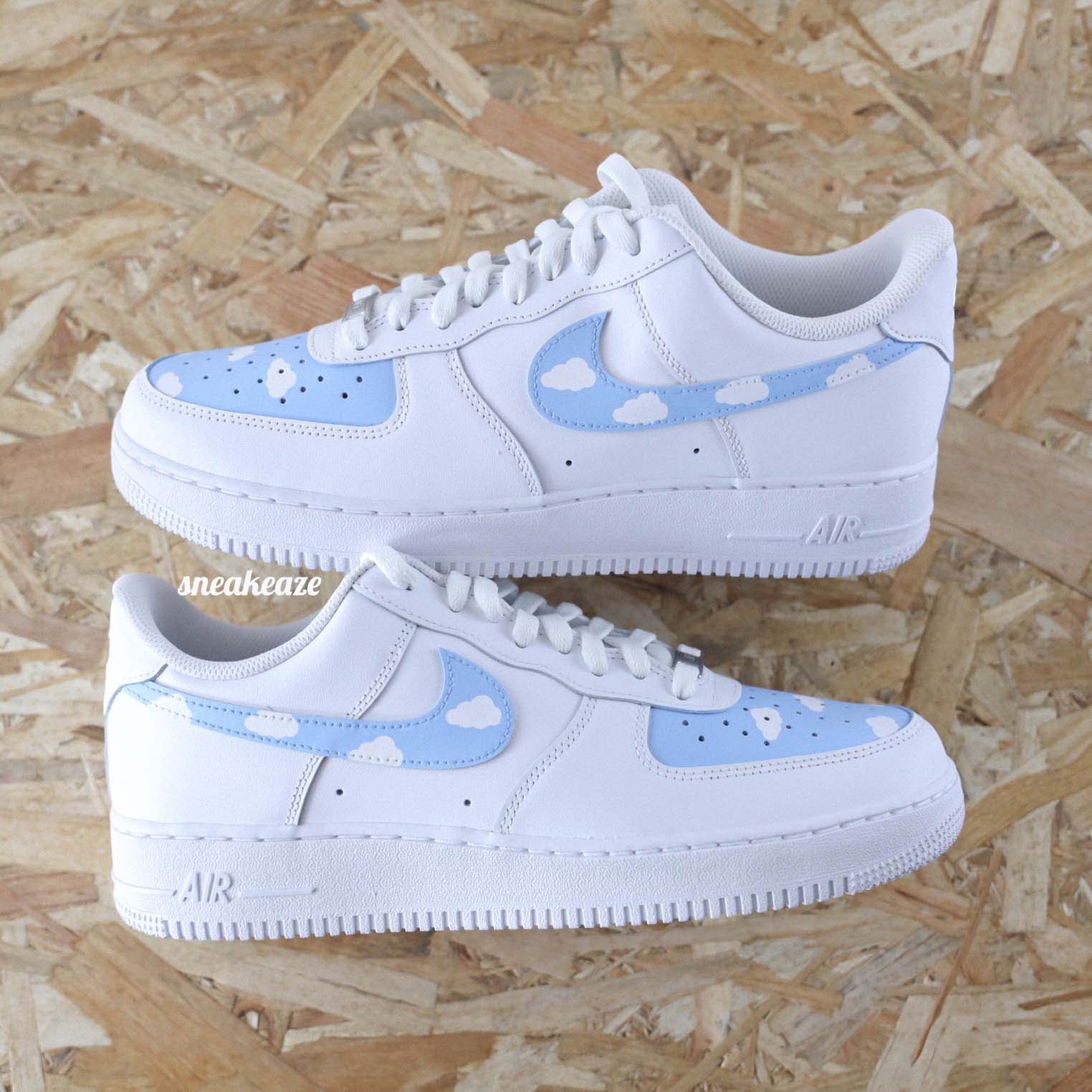 Nuages - Air Force 1 custom - SNEAKEAZE CUSTOMS