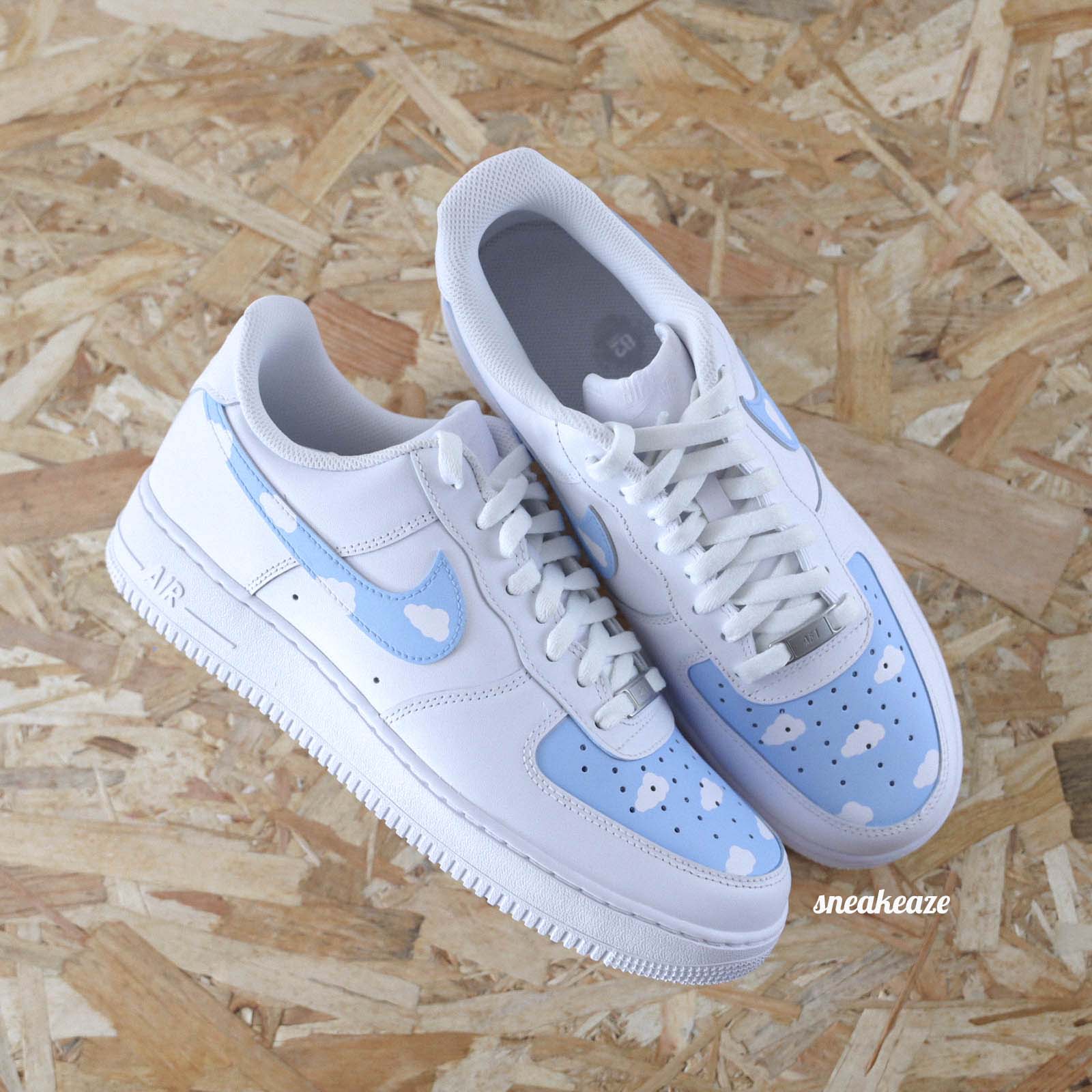 Nuages - Air Force 1 custom - SNEAKEAZE CUSTOMS