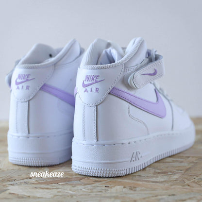 Lila swoosh - Air Force 1 Mid custom