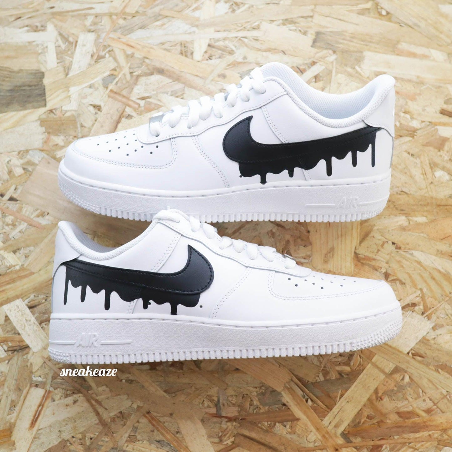 nike air force 1 custom drip sneakeaze customs sneakers personnalisées