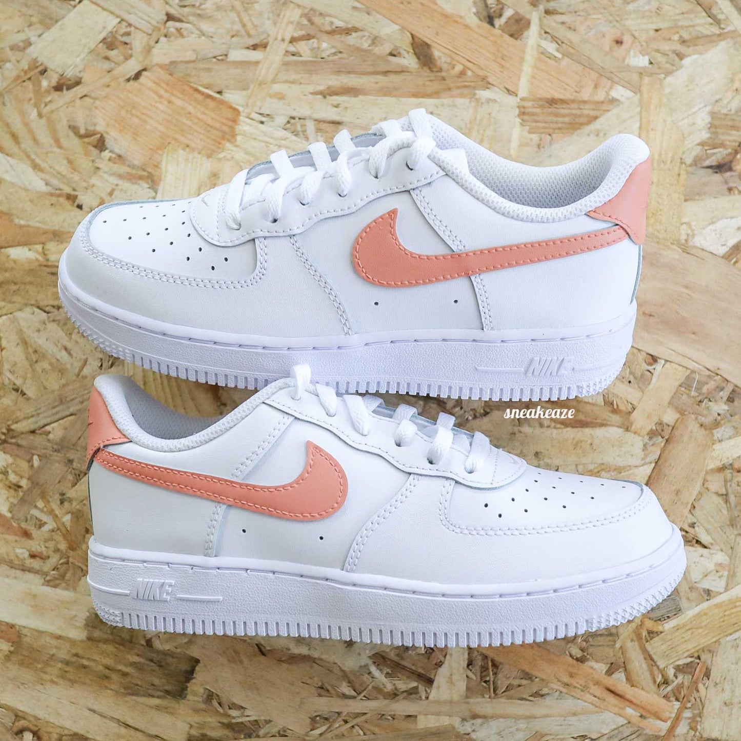 nike air force 1 custom peach sneakeaze customs skz