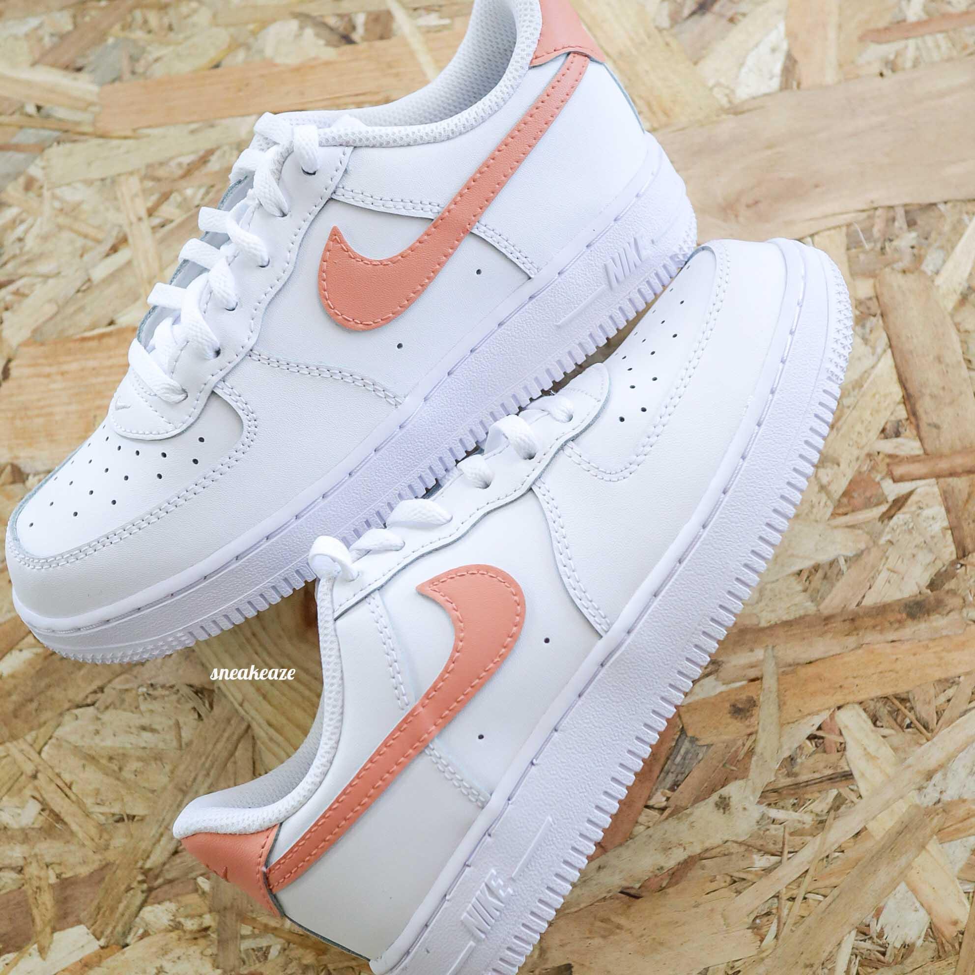 Peach Air Force 1 custom