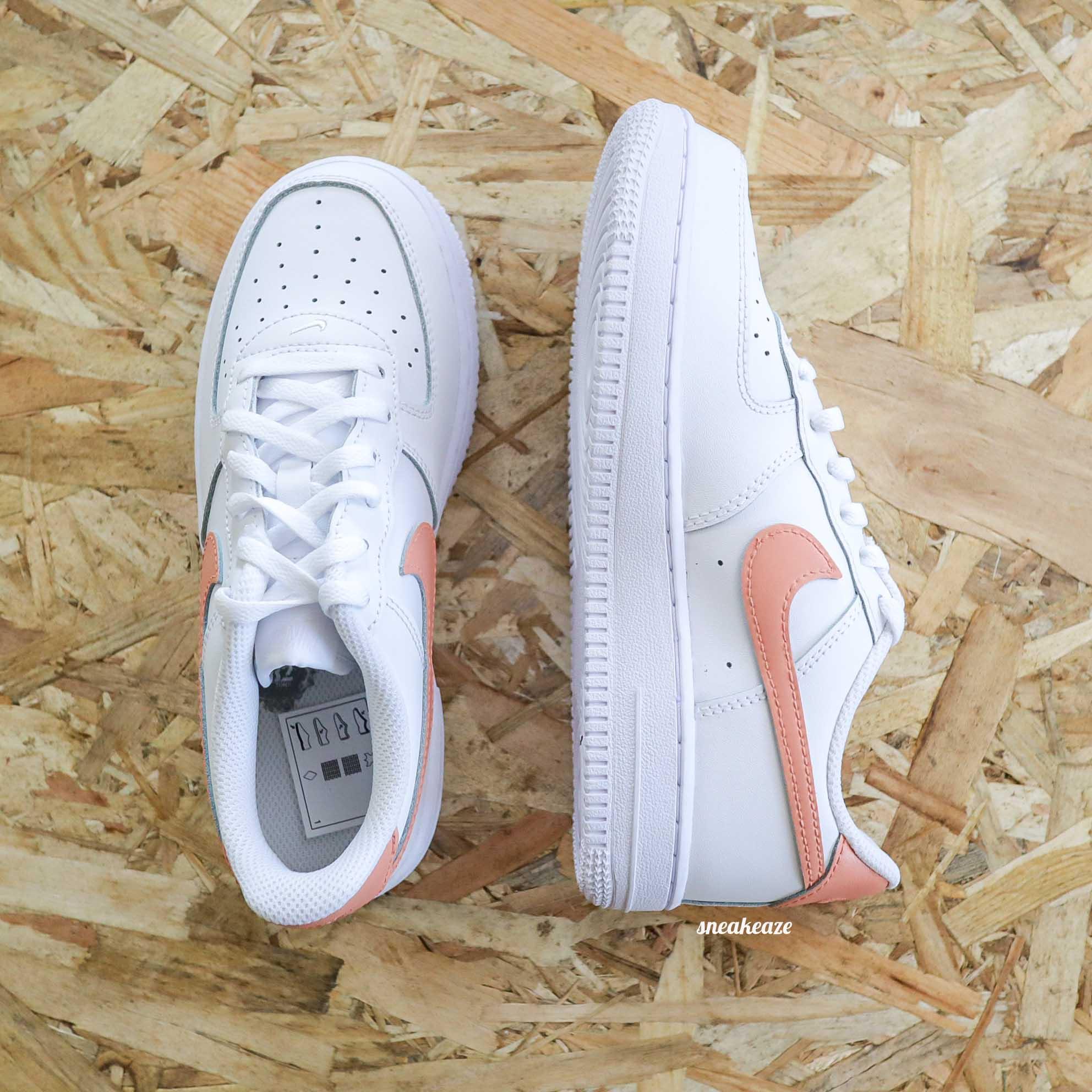 Nike air force 1 womens peach on sale