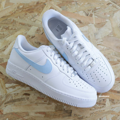 Nike Air Force 1 custom university blue unc blue pastel - Sneakeaze Customs SKZ